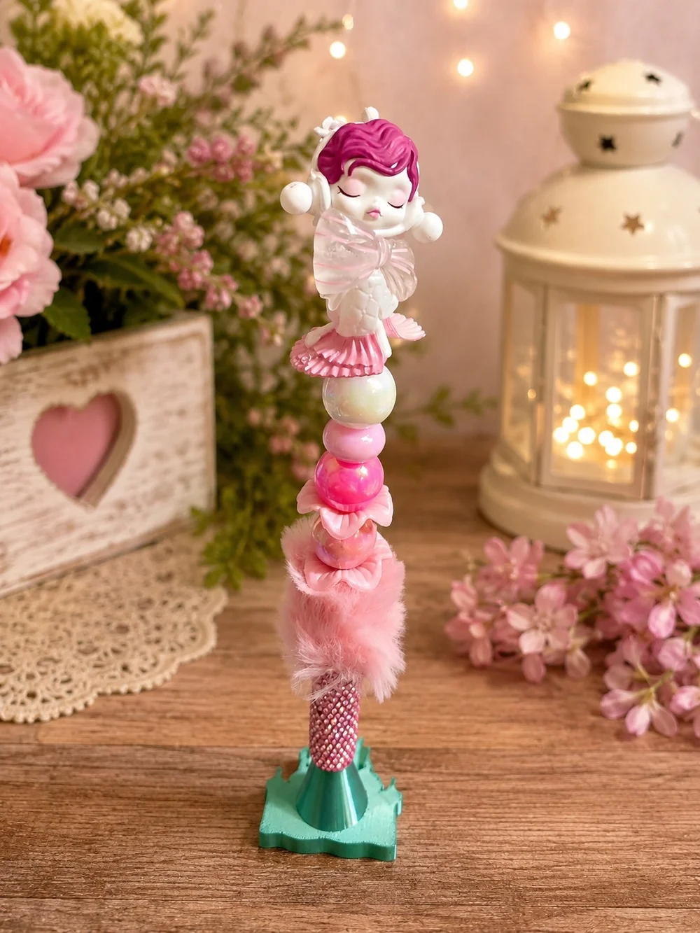 Kids Pink Fairy Hair Accessory Stick - Unbranded